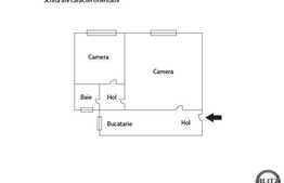Apartament 2 camere, 34 mp utili, mobilat, zona Casa Piratilor