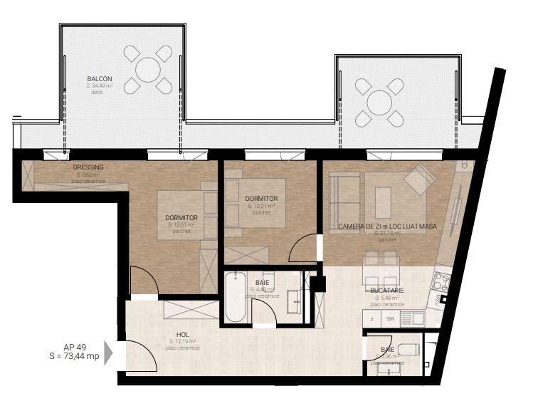 Apartament de vânzare 3 camere Semicentral - 64059AV | BLITZ Cluj-Napoca | Poza3