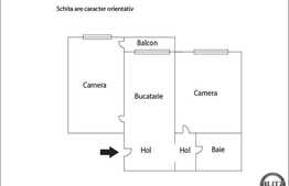 Vanzare 2 camere, 50 mp, decomandat, zona PROFI, imobil izolat termic