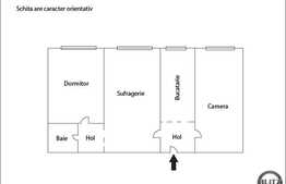 Vanzare 3 camere, 47 mp, recent renovat, zona Pietei Flora