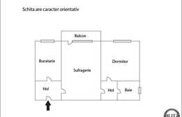 Vanzare 2 camere semidecomandate, 53 mp utili zona strazii Constantin Brancusi