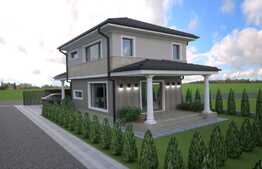 Casa individuala, 105 mp, 220 mp teren , curte privata, zona de case 