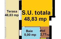 Apartament modern, la cheie, 2 camere, terasa 49mp, zona VIVO