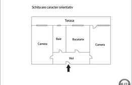 De vanzare 2 camere, 54 mp  plus 9.4 mp balcon, zona strazii Uliului, imobil NOU