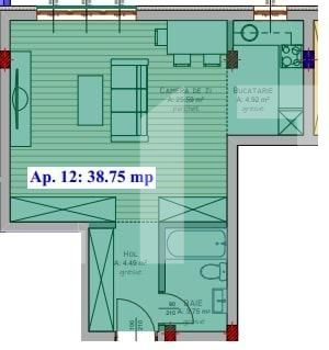 Garsonieră de vânzare Floreşti - 64463AV | BLITZ Cluj-Napoca | Poza5