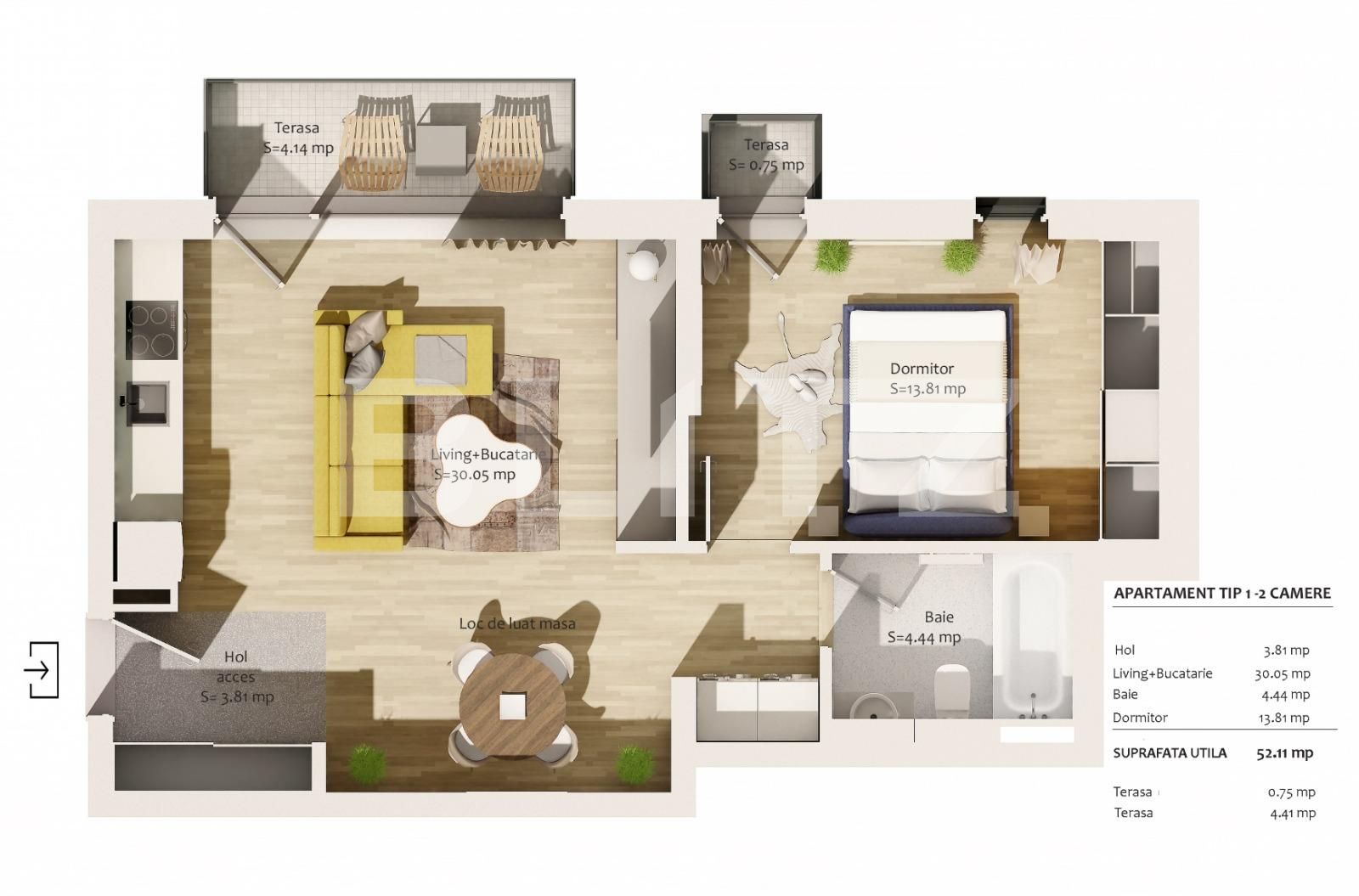 Apartament de vânzare 2 camere Semicentral - 64495AV | BLITZ Cluj-Napoca | Poza5