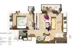 Apartament 52,63 mp, etaj intermediar, intr-un ansamblu rezidential premium 