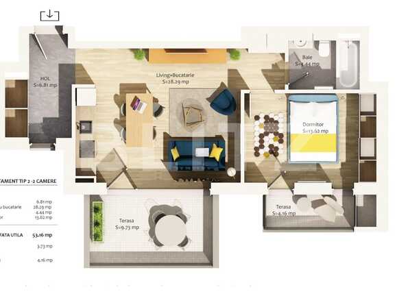 Apartament de vânzare 2 camere Marasti - 64503AV | BLITZ Cluj-Napoca | Poza1