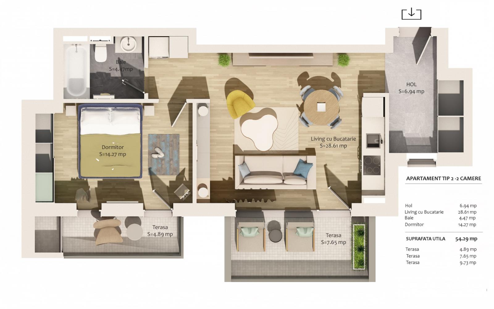 Apartament de vânzare 2 camere Marasti - 64504AV | BLITZ Cluj-Napoca | Poza1