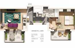 Apartament 63,31 mp, etaj intermediar