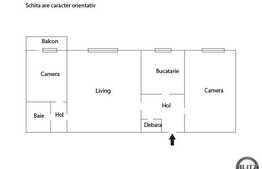 Vanzare 3 camere, 60 mp, zona Pietei Mihai Viteazul, loc parcare,boxa depozitare