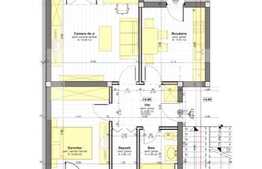  Apartamente 3 camere, 59 mp, incalzire in pardoseala.