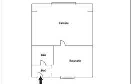 Apartament 1 camera, 35 mp, zona Real