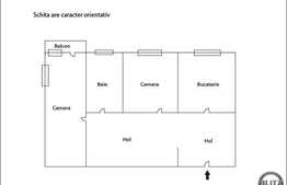 2 camere, 54 mp, etaj intermediar, balcon, zona strazii Snagov!