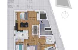 COMISION 0 % ,Penthouse 4 camere, 96.46 mp utili, TERASA de 125.33 mp