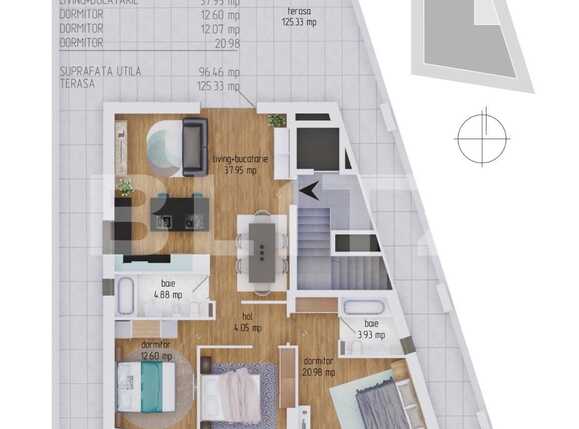 Apartament de vânzare 4 camere Dambul Rotund - 64782AV | BLITZ Cluj-Napoca | Poza1