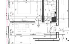 Apartament 36 mp, semifinisat, zona Vivo