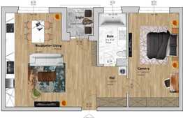 Apartament 2 camere 62 mp,in zona Vivo