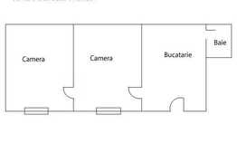 2 camere de vanzare 44 mp + boxa pentru depozitare, zona strazii Horea