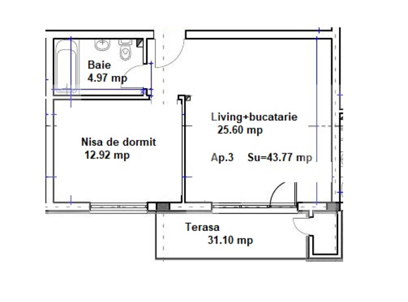 Apartament de vânzare 2 camere Floreşti - 64927AV | BLITZ Cluj-Napoca | Poza1