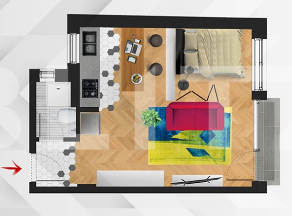 Garsonieră de vânzare Central - 64930AV | BLITZ Cluj-Napoca | Poza4