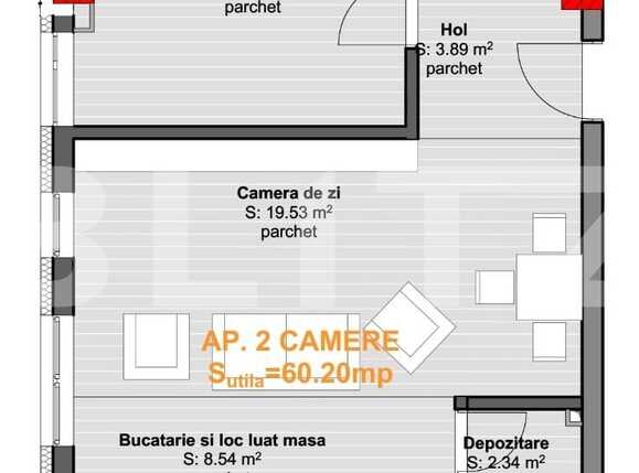 Apartament de vânzare 2 camere Floreşti - 64939AV | BLITZ Cluj-Napoca | Poza1