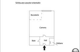 Vanzare garsoniera, 29 mp utili, zona Parang