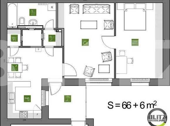 Apartament de vânzare 2 camere Central - 651AV | BLITZ Cluj-Napoca | Poza12