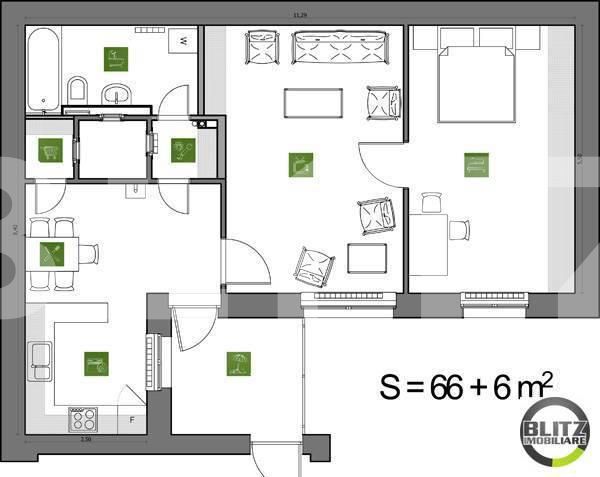 Apartament de vânzare 2 camere Central - 651AV | BLITZ Cluj-Napoca | Poza12