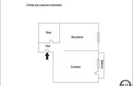Vanzare 1 camera, 39.5 mp utili, in zona magazinului Profi!
