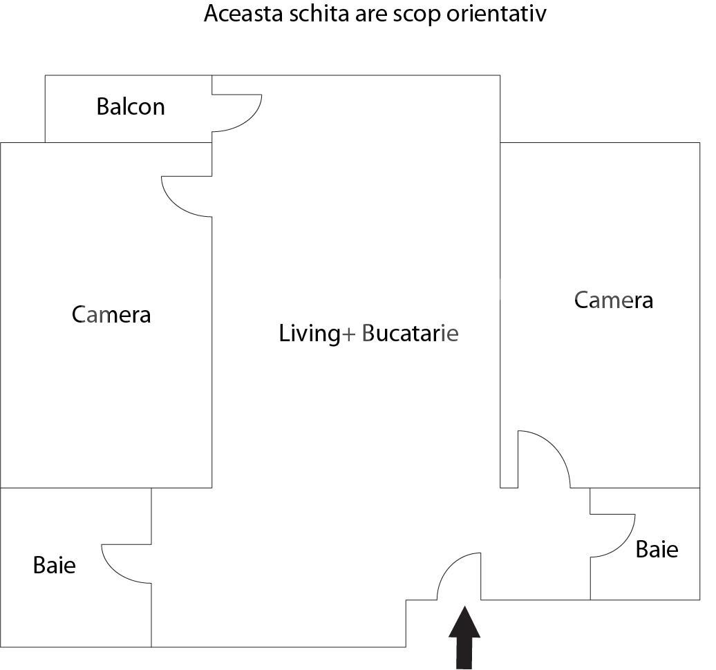 Apartament 3 camere 76 m2, bloc nou, semifinisat, zona BMW