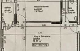 Apartament 2 camere, bloc nou, semifinisat, zona BMW