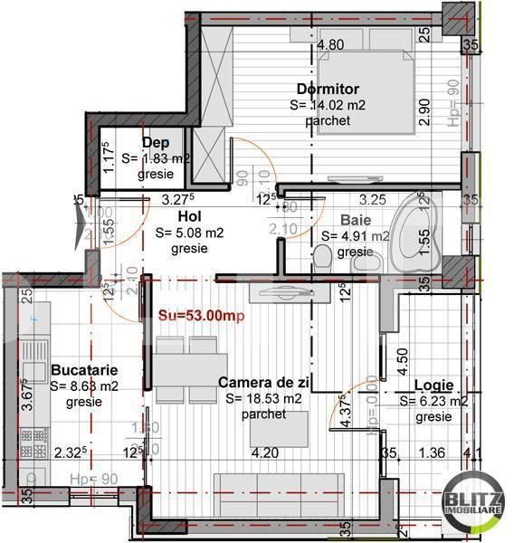 Apartament de vânzare 2 camere Gheorgheni - 6524AV | BLITZ Cluj-Napoca | Poza3