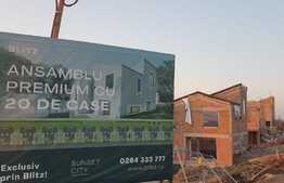 Casa cuplata moderna DEZMIR ,114 mp utili ,teren 250 mp cu panorama Deosebita in ansamblu de case Premium