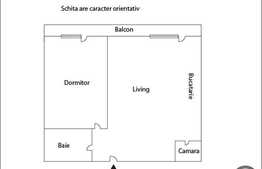 2 camere, 43.7 mp utili, 10 mp balcon, etaj 1, zona Eroilor