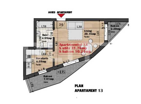 Garsonieră de vânzare Iris - 65427AV | BLITZ Cluj-Napoca | Poza1