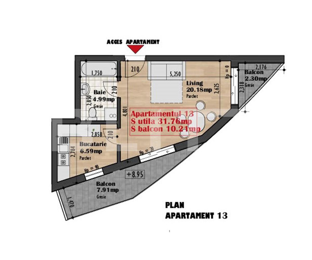 Garsonieră de vânzare Iris - 65427AV | BLITZ Cluj-Napoca | Poza1