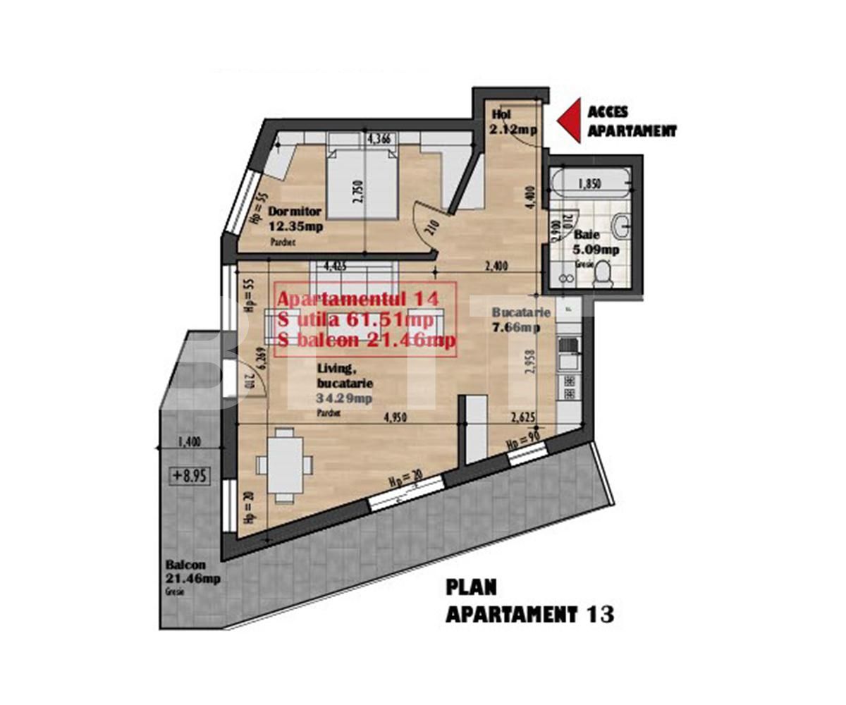 Apartament de vânzare 2 camere Iris - 65428AV | BLITZ Cluj-Napoca | Poza1