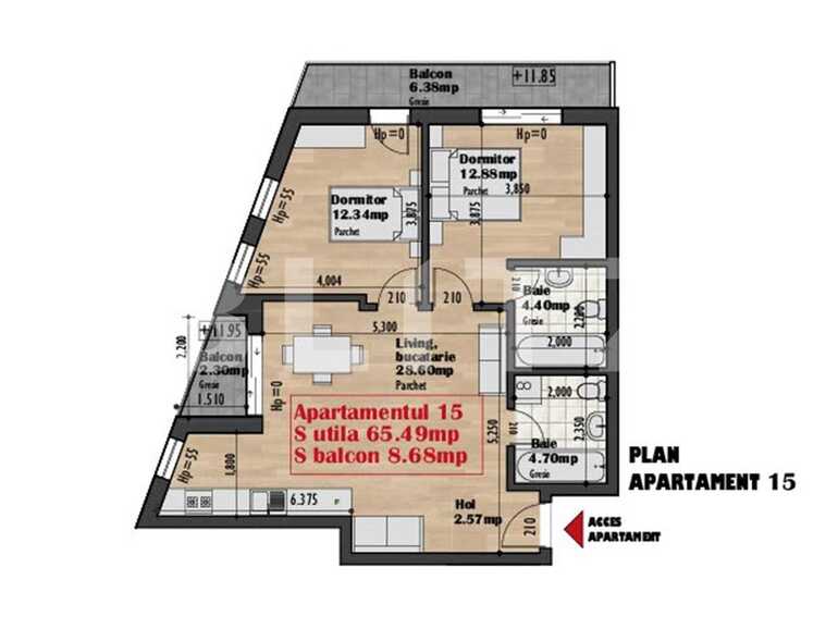 Apartament de vânzare 3 camere Iris - 65430AV | BLITZ Cluj-Napoca | Poza1