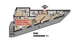 Vanzare apartament de 3 camere, 68 mp, TERASA de 34.mp