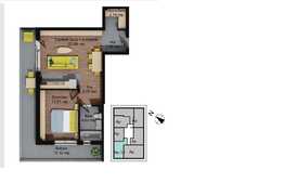 Oportunitate! Apartament cu priveliste in Baciu - 2 camere 48,5mp + balcon 19,12mp