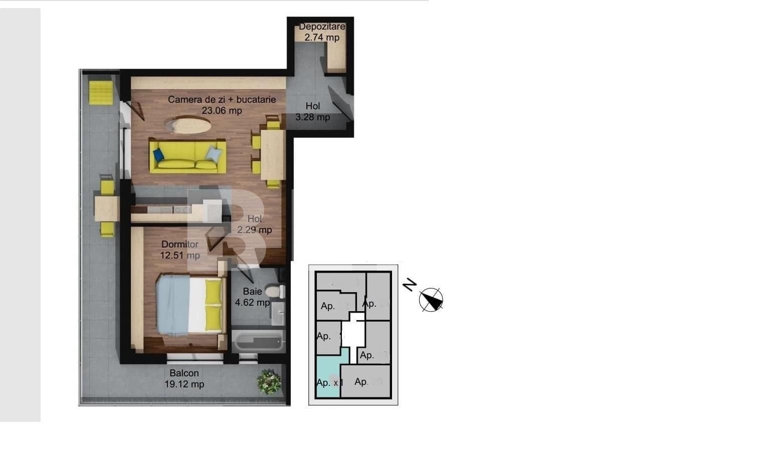 Apartament de vânzare 2 camere Baciu - 65818AV | BLITZ Cluj-Napoca | Poza2