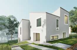 Casa cuplata,110 mp utili, 250 mp teren, panorama, ansamblu de case premium