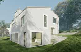 Casa cuplata,110 mp utili, 250 mp teren, panorama, ansamblu de case premium