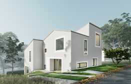 Casa cuplata,110 mp utili, 250 mp teren, panorama, ansamblu de case premium