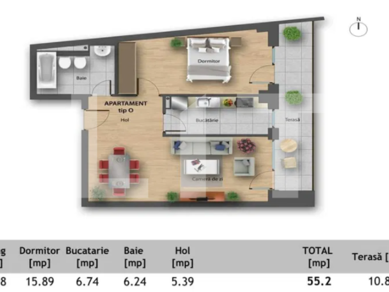 Apartament de vânzare 2 camere Bună Ziua - 65919AV | BLITZ Cluj-Napoca | Poza1