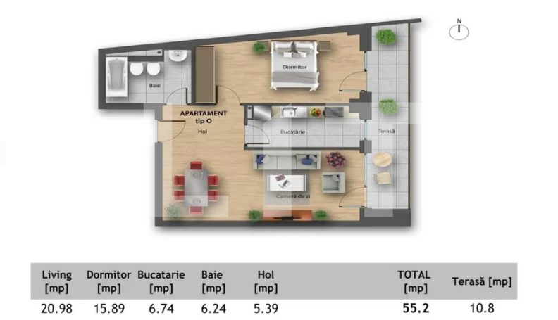 Apartament de vânzare 2 camere Bună Ziua - 65919AV | BLITZ Cluj-Napoca | Poza1