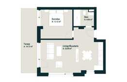 Vanzare apartament de 2 camere, 60.86 mp utili, terasa