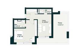 Investitie!!! Camera de hotel (studio), 60.69 mp utili