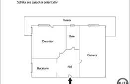 Apartament 2 camere, 60 mp utili, cu TERASA de 35 mp!